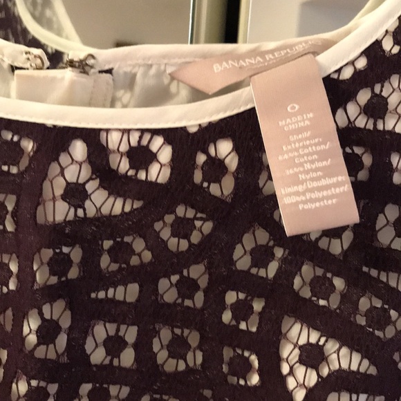 Banana Republic burgundy overlay peplum blouse - Picture 2 of 2